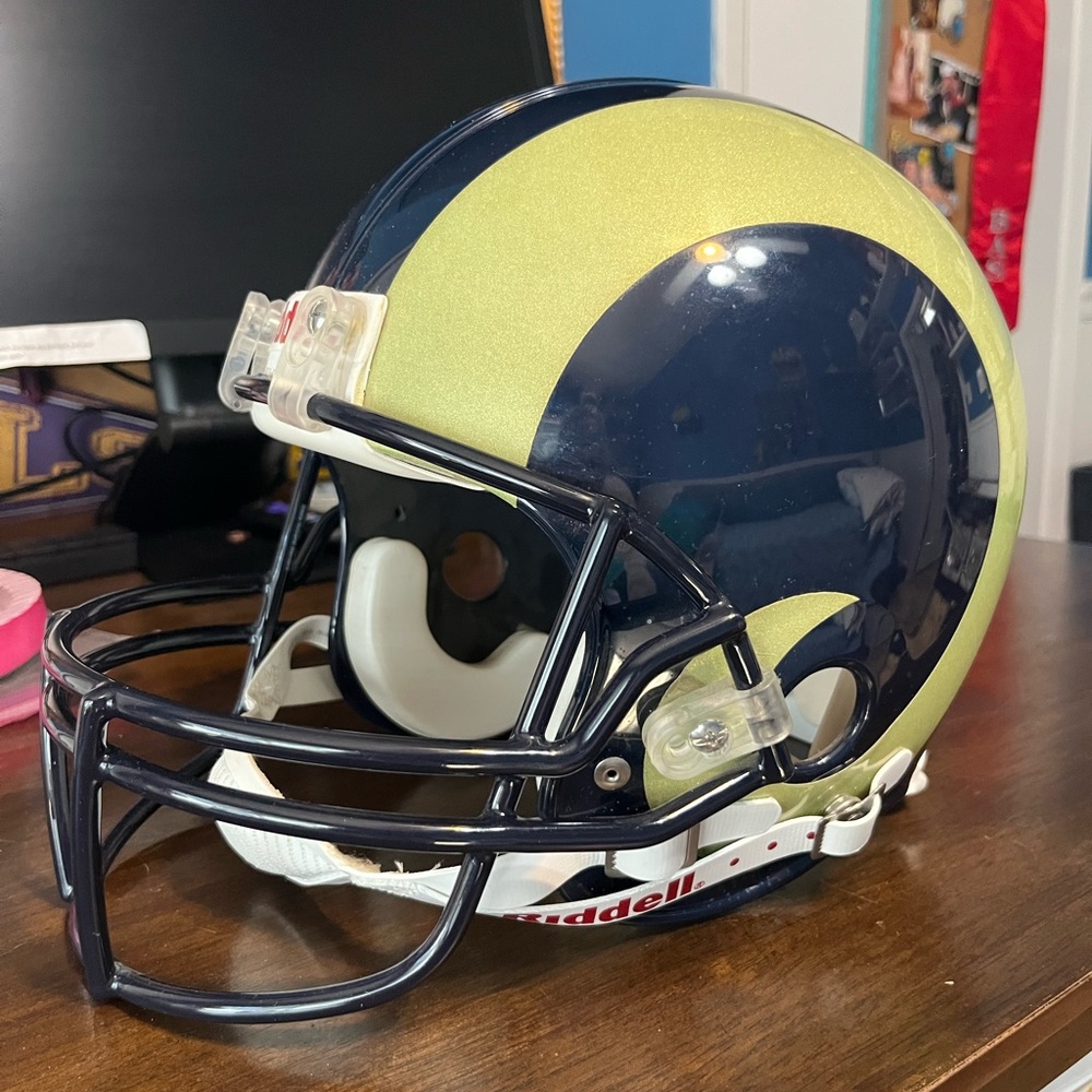 St. Louis Rams throwback. Riddell Football Helmet